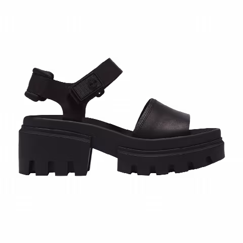 Timberland Wmns Everleigh Ankle Strap Sandal 'Triple Black'