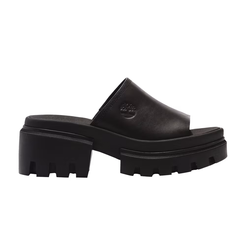 Timberland Women's Everleigh Slide Sandal Triple Black