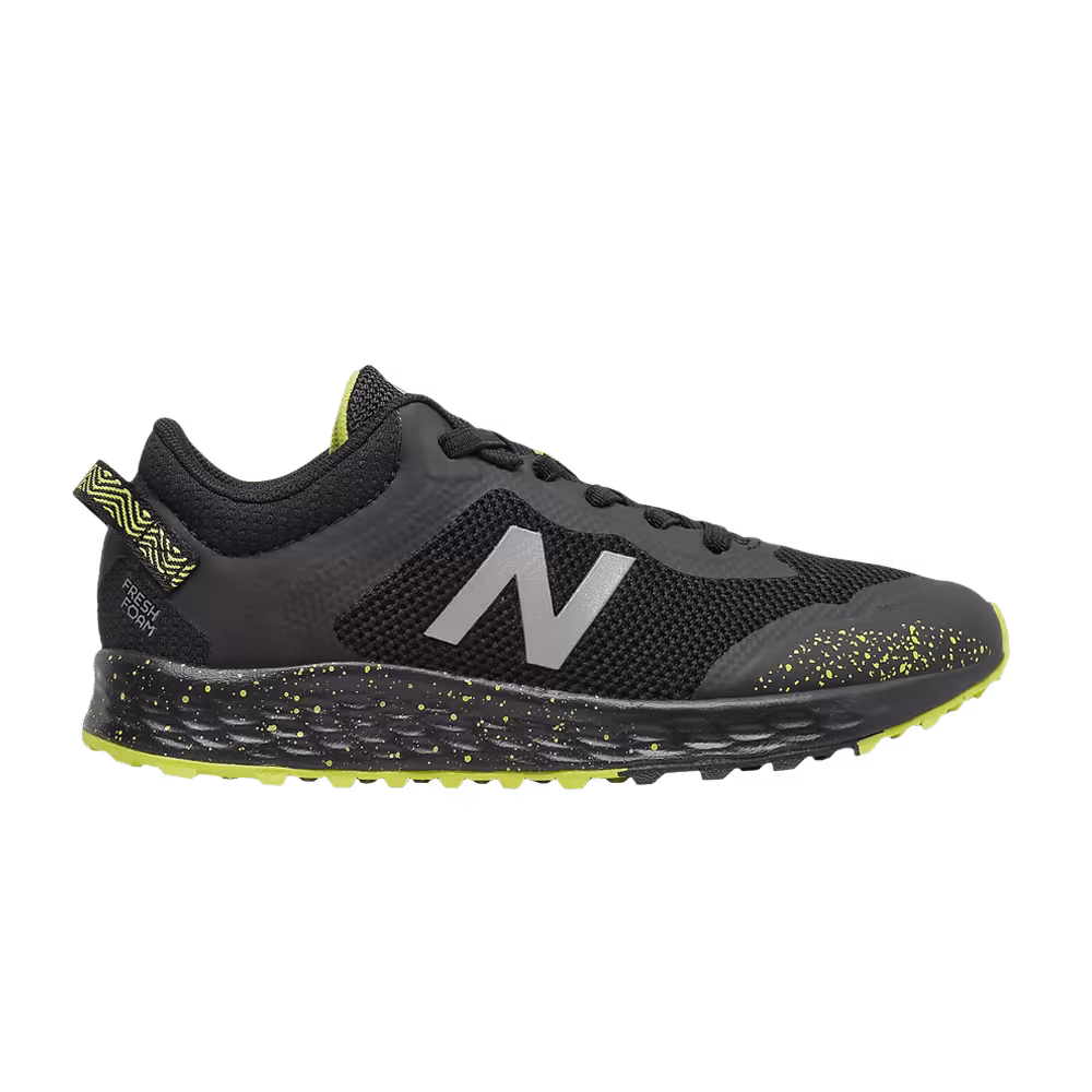 New Balance Fresh Foam Arishi Trail Big Kid Black Sulphur Yellow