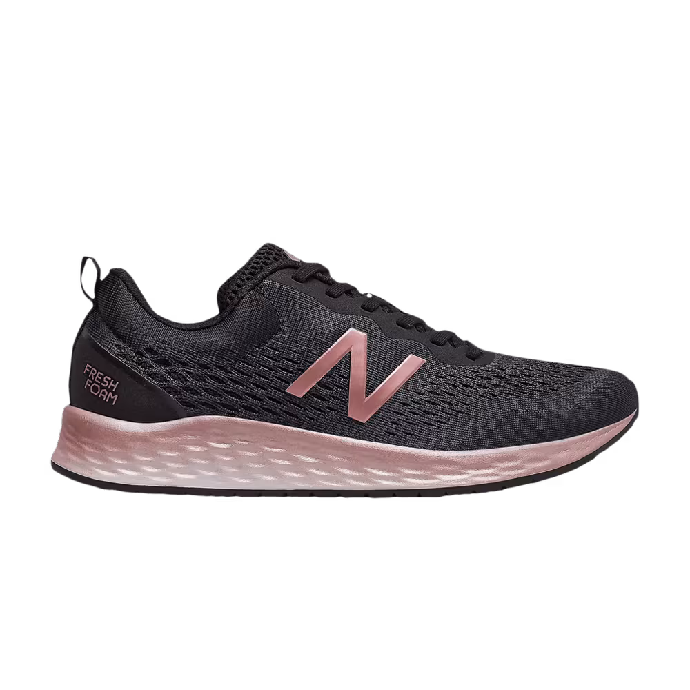 New Balance Women's Fresh Foam Arishi v3 Wide Black Peach Soda Metallic