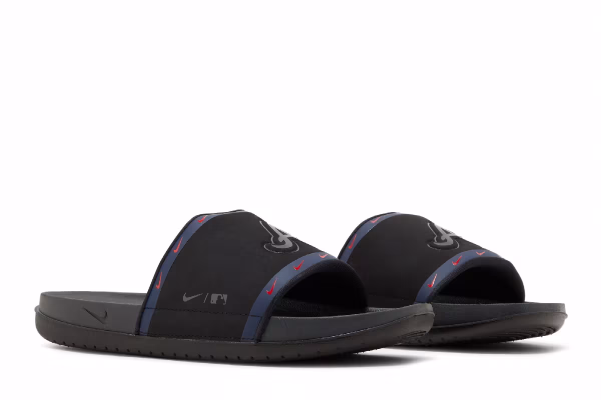 Nike MLB x OffCourt Slide Atlanta Braves, view 9