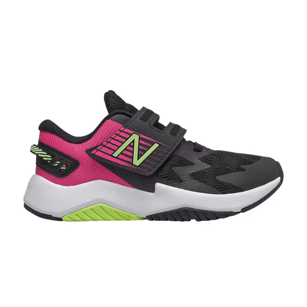 New Balance Rave Run Little Kid X-Wide Black Pink Glow