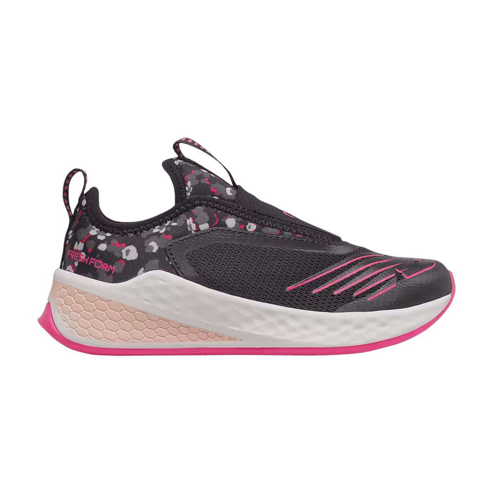 New Balance Fresh Foam Fast v2 Slip-On Big Kid Black Pink Camo
