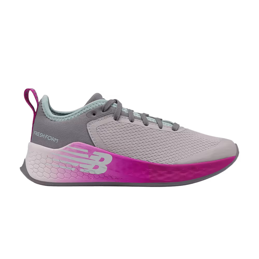 New Balance Fresh Foam Fast v2 Big Kid Wide Light Aluminum Poison Berry