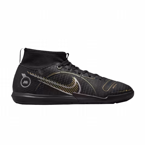 Nike Mercurial Superfly 8 Academy IC GS 'Black Metallic Gold'