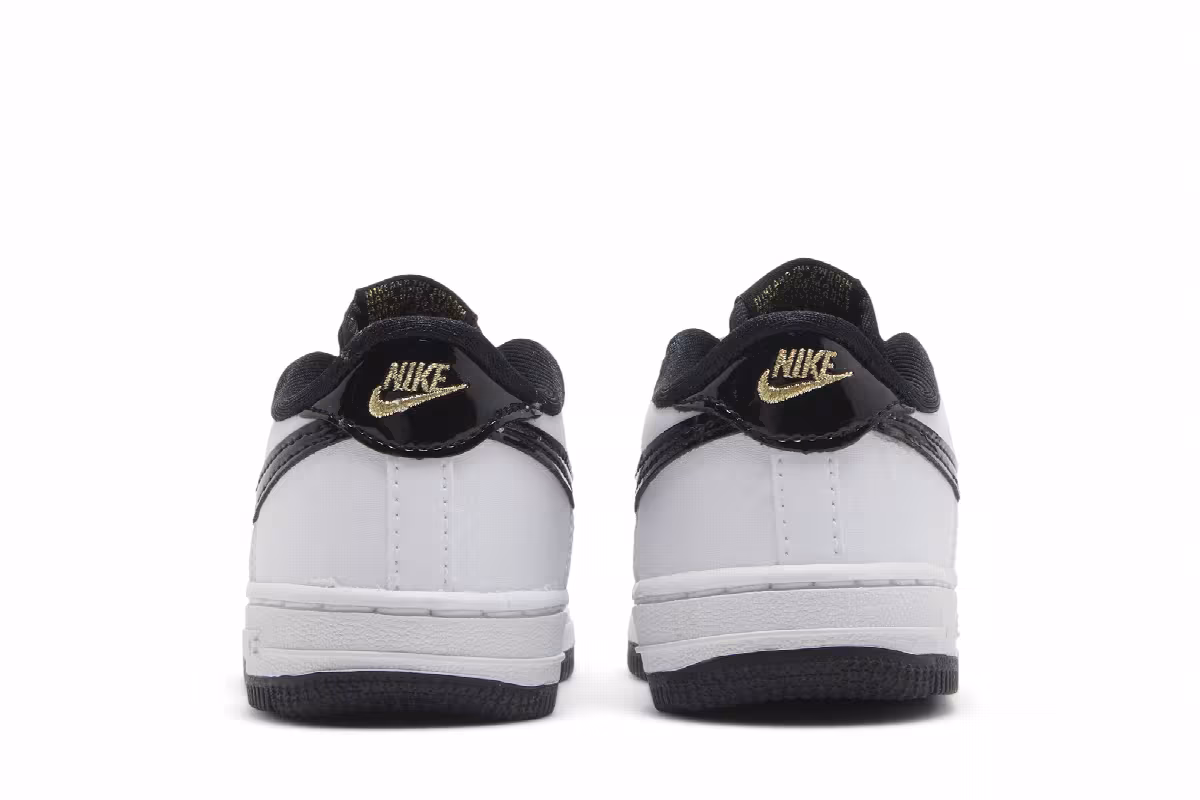 Nike Force 1 LV8 TD Cracked - White Black, view 7