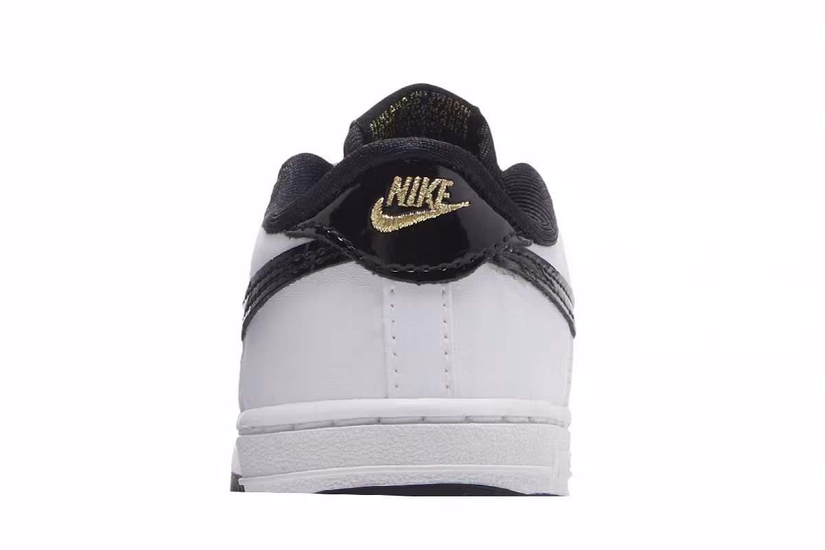 Nike Force 1 LV8 TD Cracked - White Black, view 8