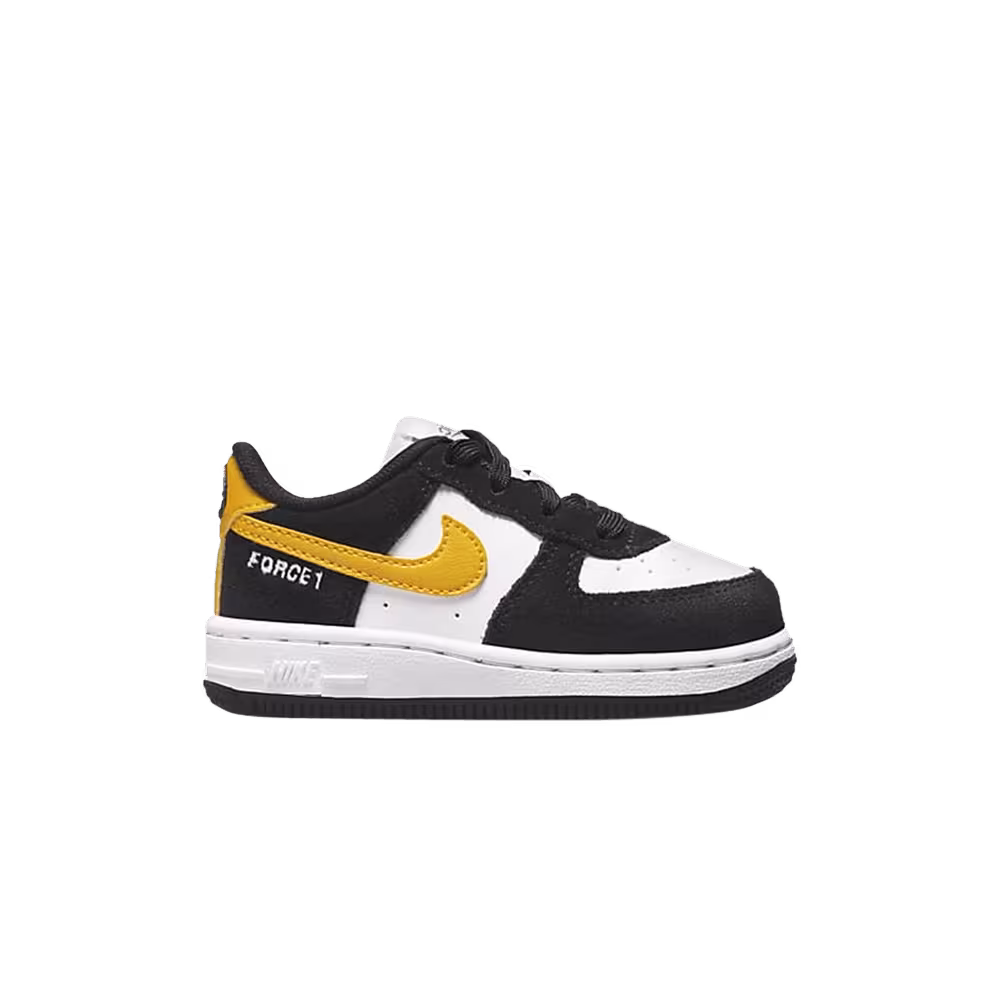 Nike Force 1 LV8 TD Black White Dark Sulfur