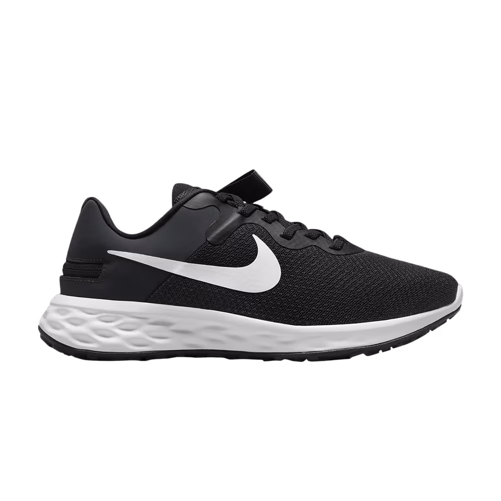Nike Women's Revolution 6 FlyEase Next Nature Black Dark Smoke Grey