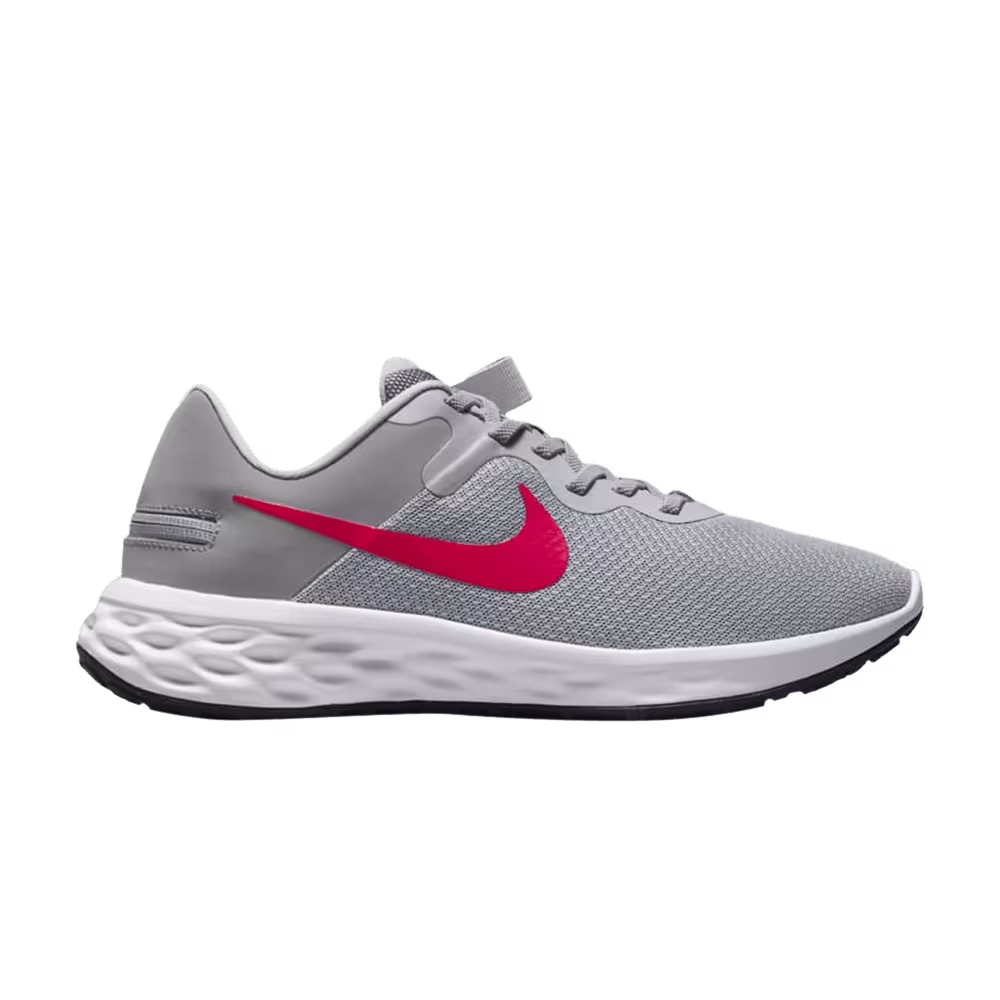 Nike Revolution 6 FlyEase Next Nature Light Smoke Grey Siren Red