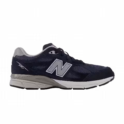 New Balance 990v3 Big Kid Wide 'Navy'