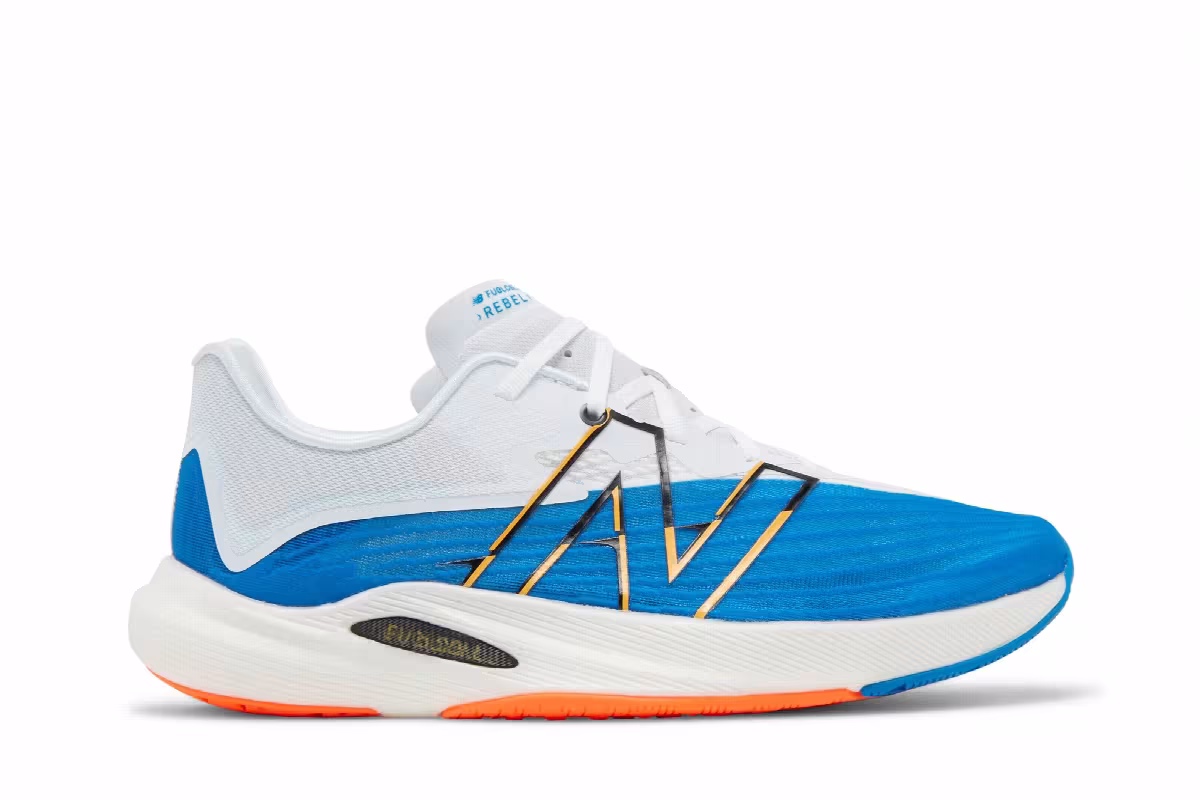 New Balance FuelCell Rebel v2 Laser Blue White, view 2