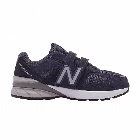 New Balance 990v5 Hook and Loop Little Kid X-Wide 'Navy'
