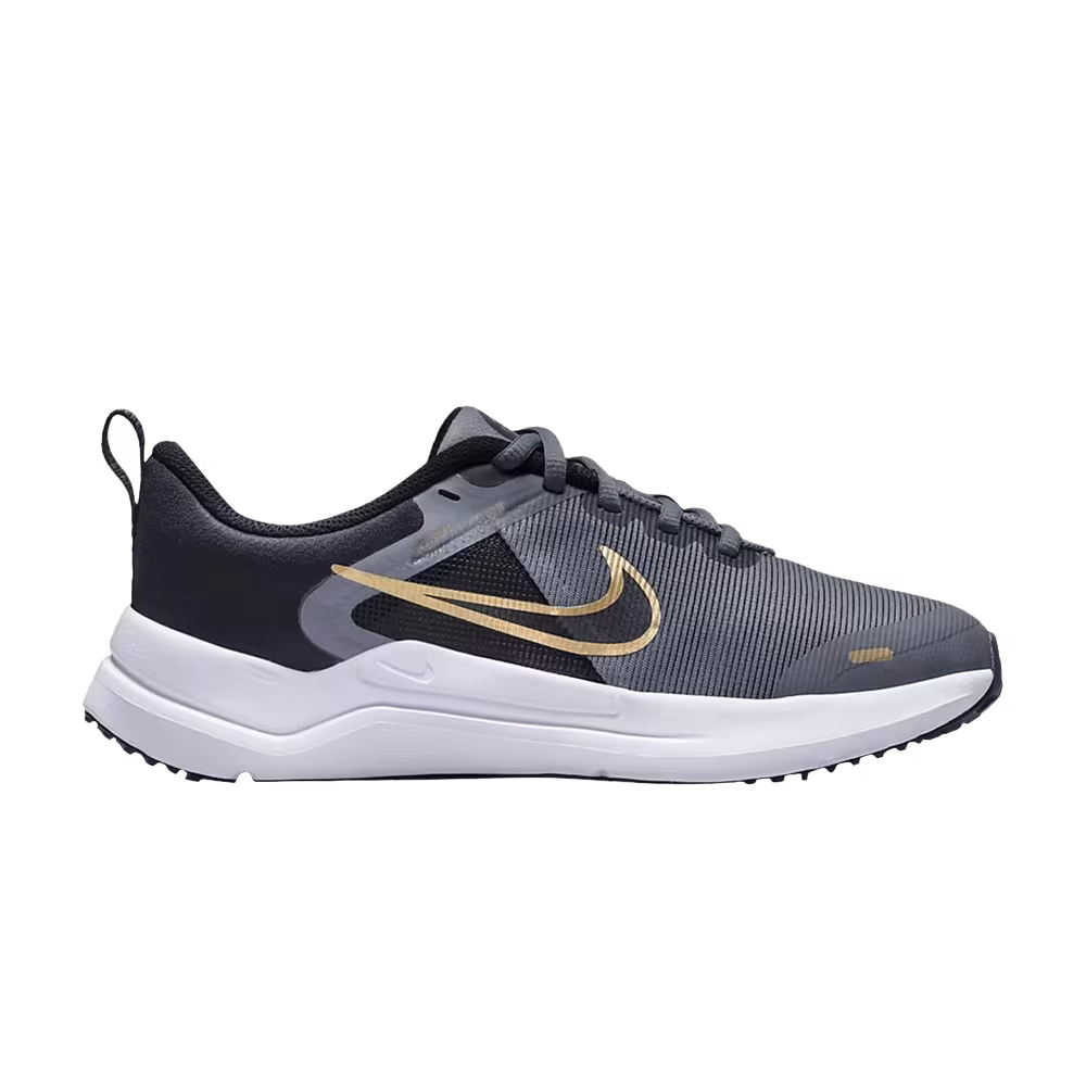 Nike Downshifter 12 GS Cool Grey Metallic Gold