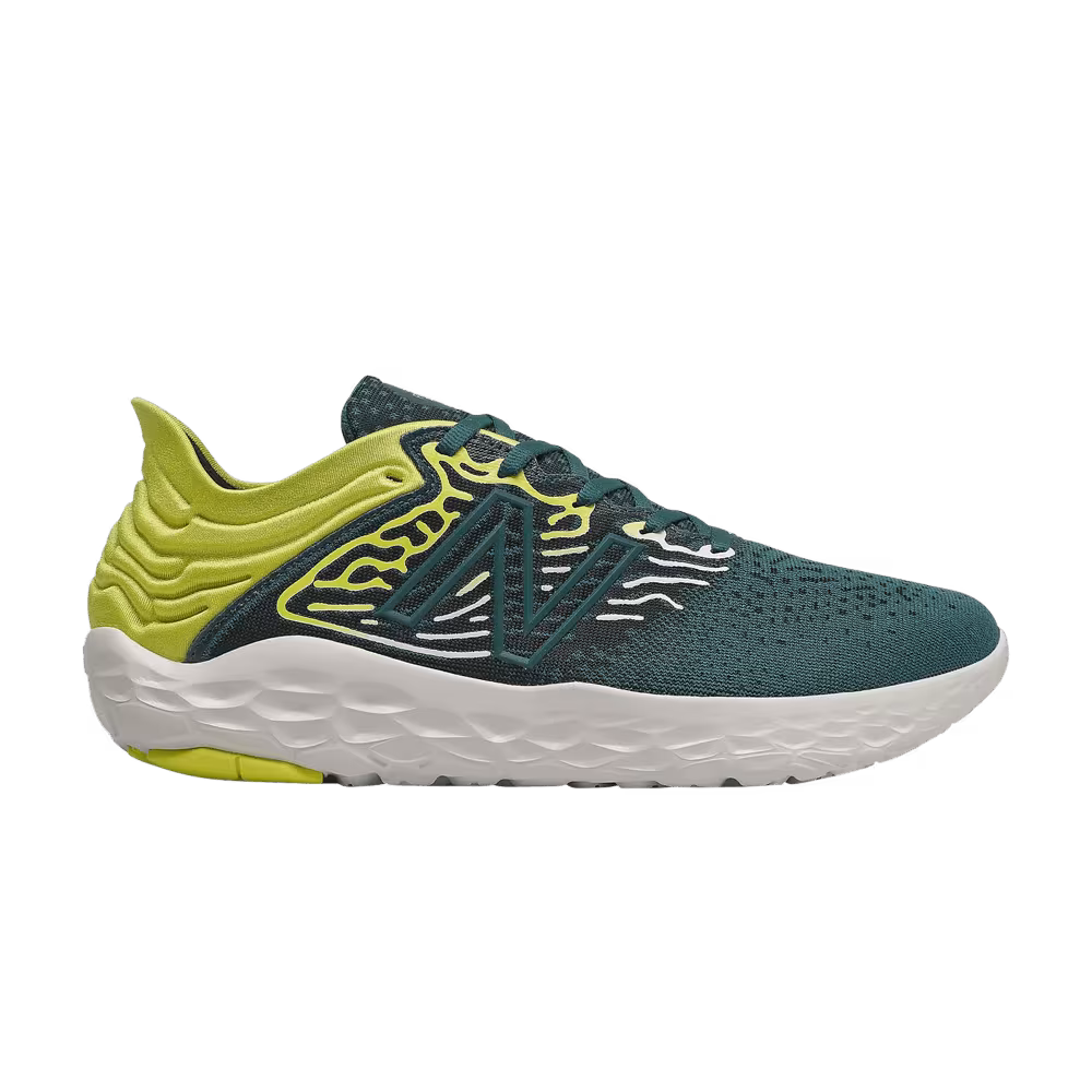 New Balance Fresh Foam Beacon v3 2E Wide Teal Sulphur Yellow