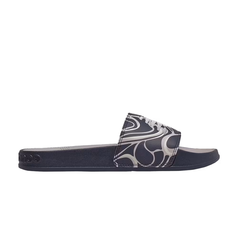New Balance Women's 200 Slides Black Blue