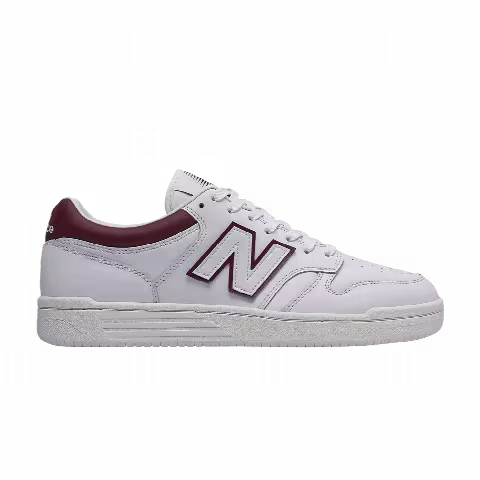 New Balance 480 2E Wide 'White Burgundy'