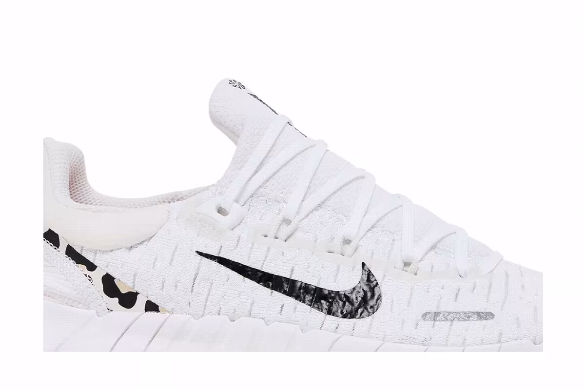 Nike Women's Free Run 5.0 Next Nature White Leopard, view 3