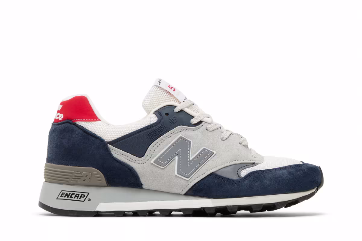 New Balance 577 Made in England Dark Blue White, view 2