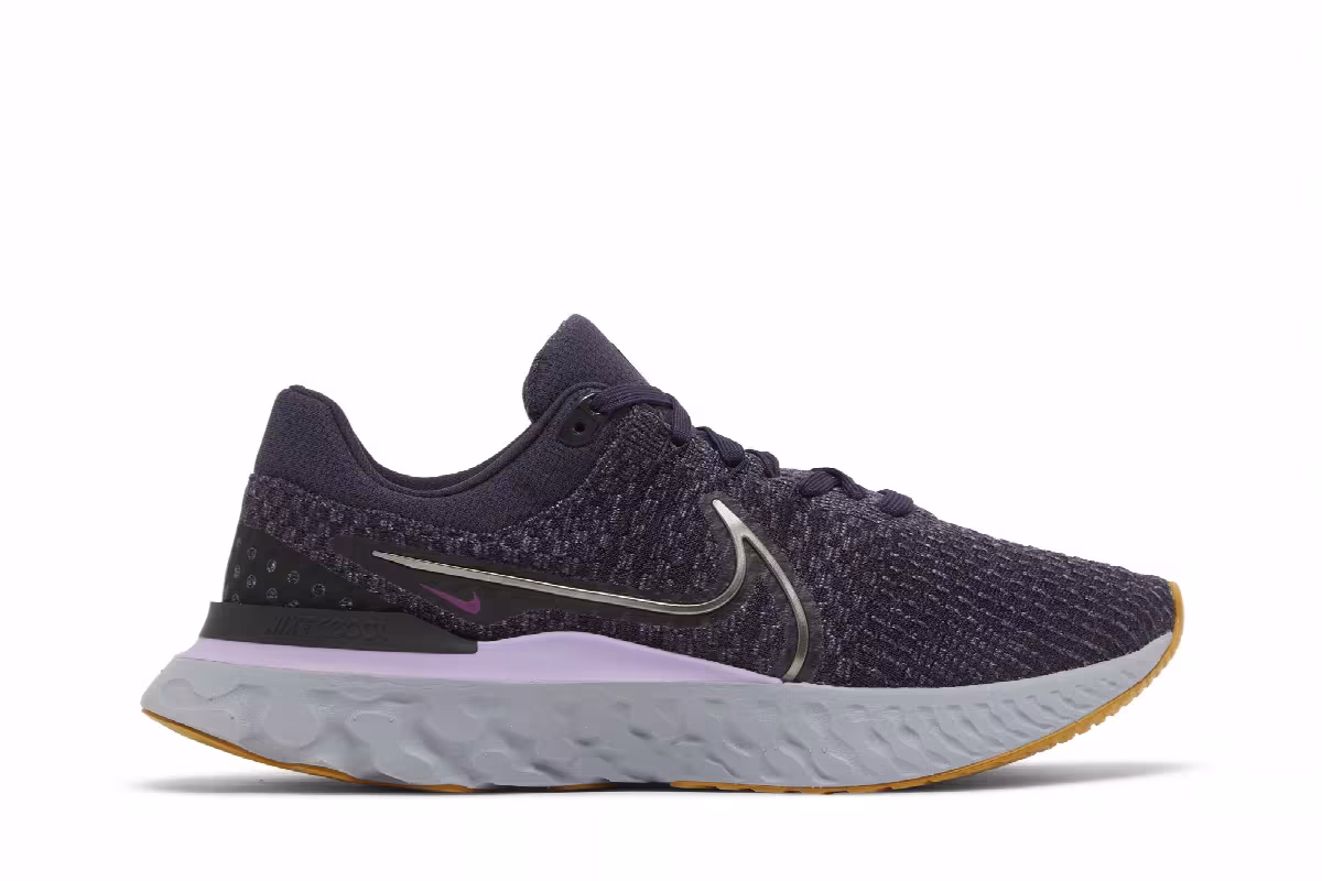 Nike React Infinity Run Flyknit 3 Cave Purple Cool Grey, view 2