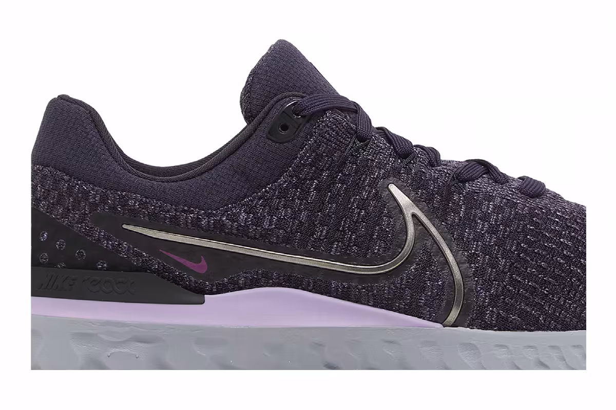 Nike React Infinity Run Flyknit 3 Cave Purple Cool Grey, view 3