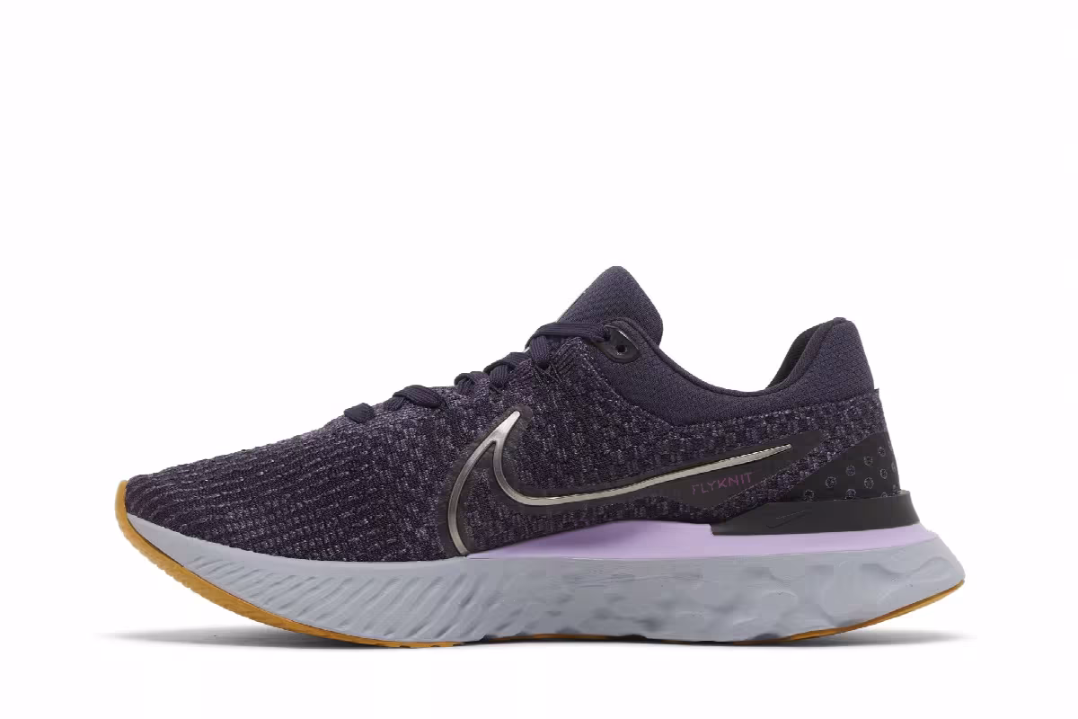 Nike React Infinity Run Flyknit 3 Cave Purple Cool Grey, view 4