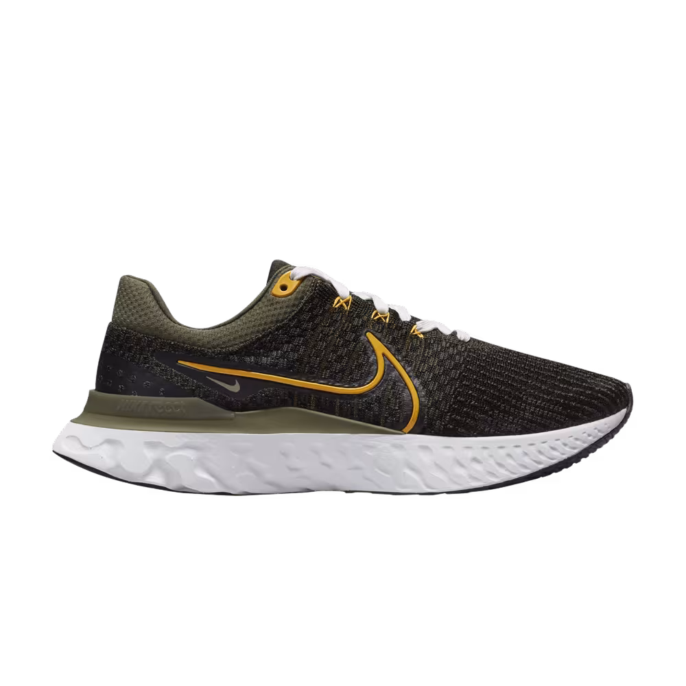 Nike React Infinity Run Flyknit 3 Sequoia University Gold