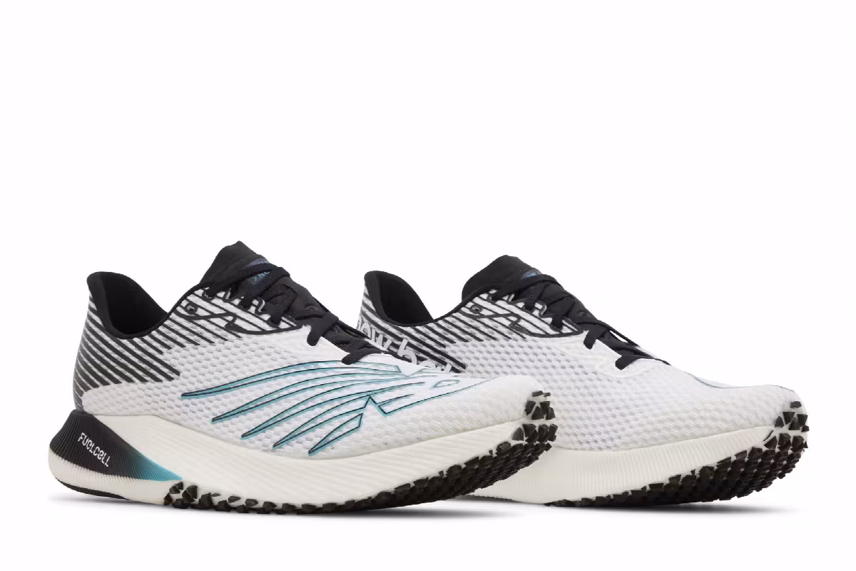 New Balance FuelCell RC Elite White Black, view 9