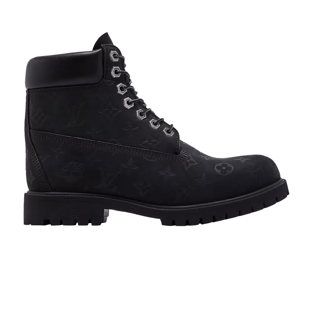 Louis Vuitton x Timberland 6 Inch Ankle Boot Embossed Monogram - Black