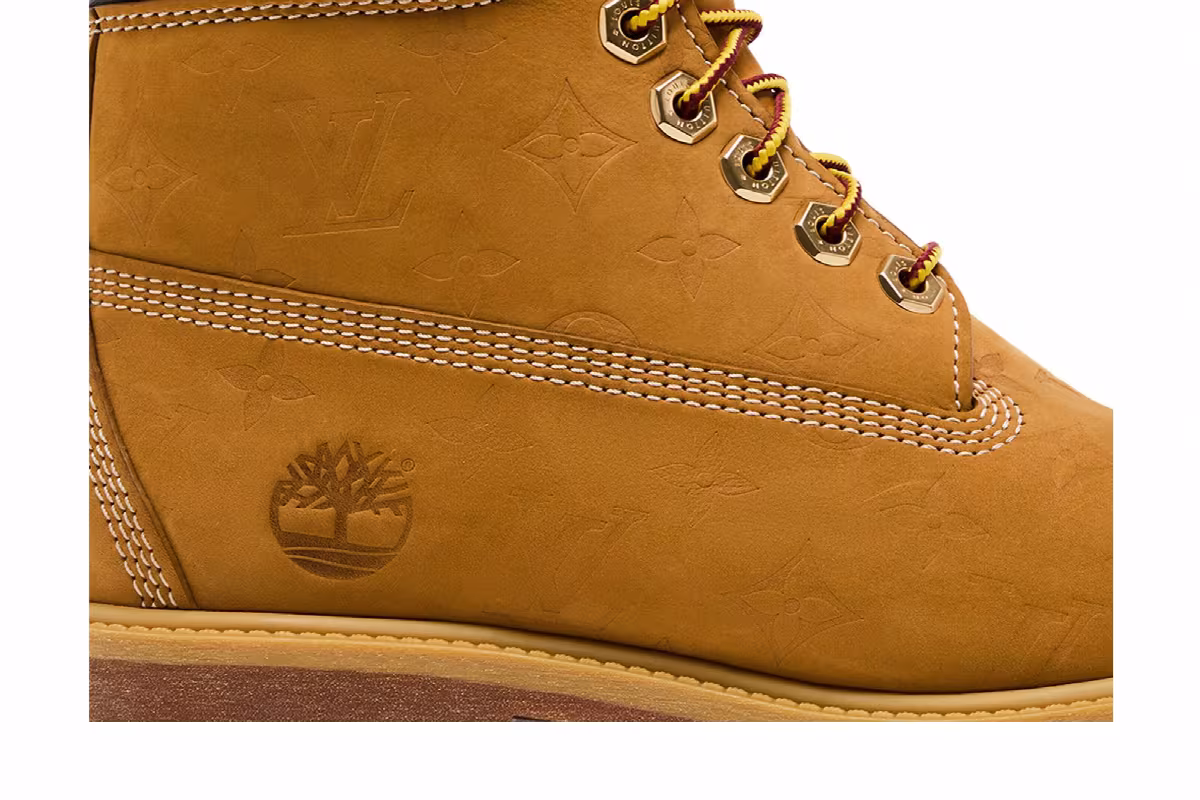 Louis Vuitton x Timberland 6 Inch Ankle Boot Embossed Monogram - Wheat, view 3