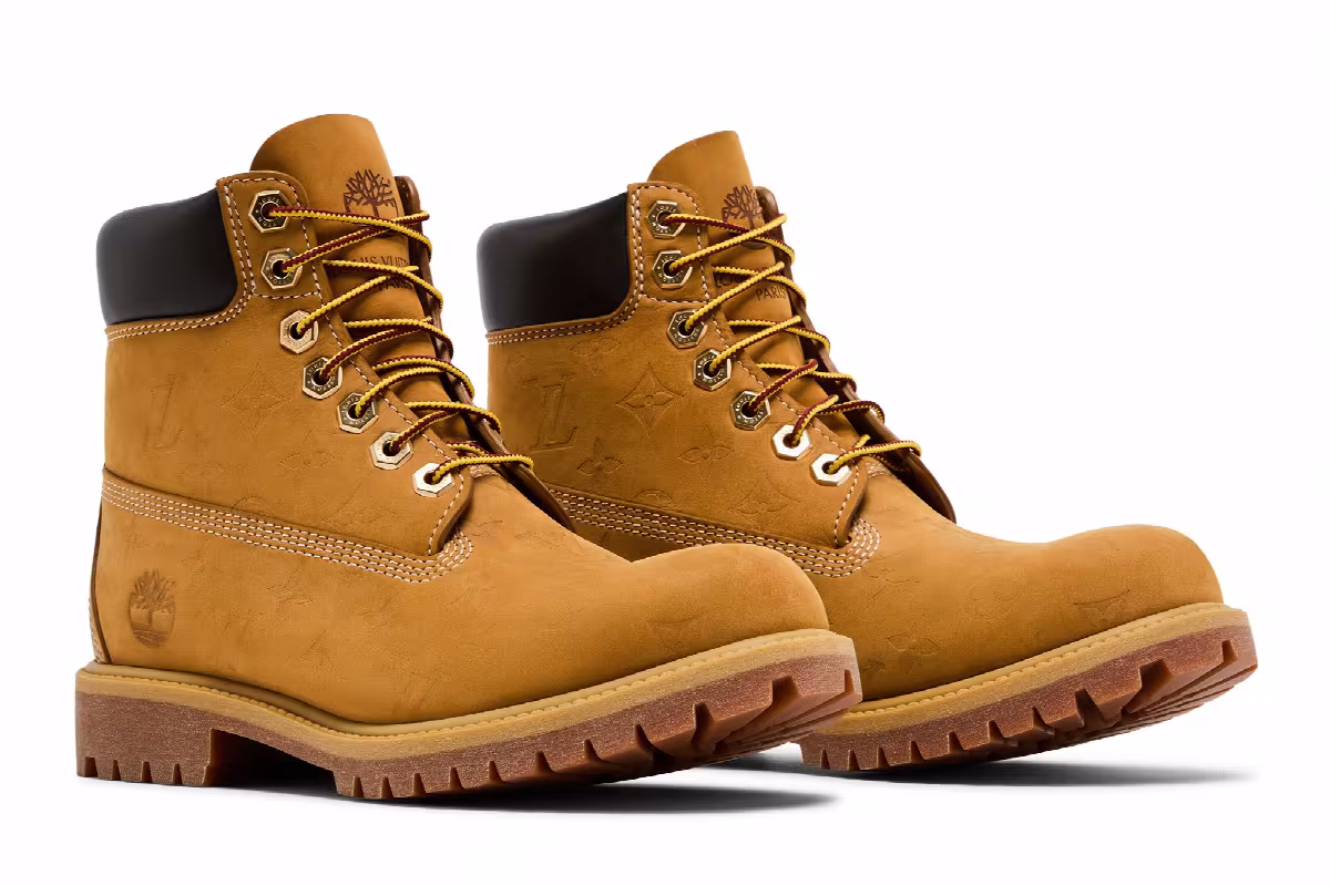 Louis Vuitton x Timberland 6 Inch Ankle Boot Embossed Monogram - Wheat, view 9
