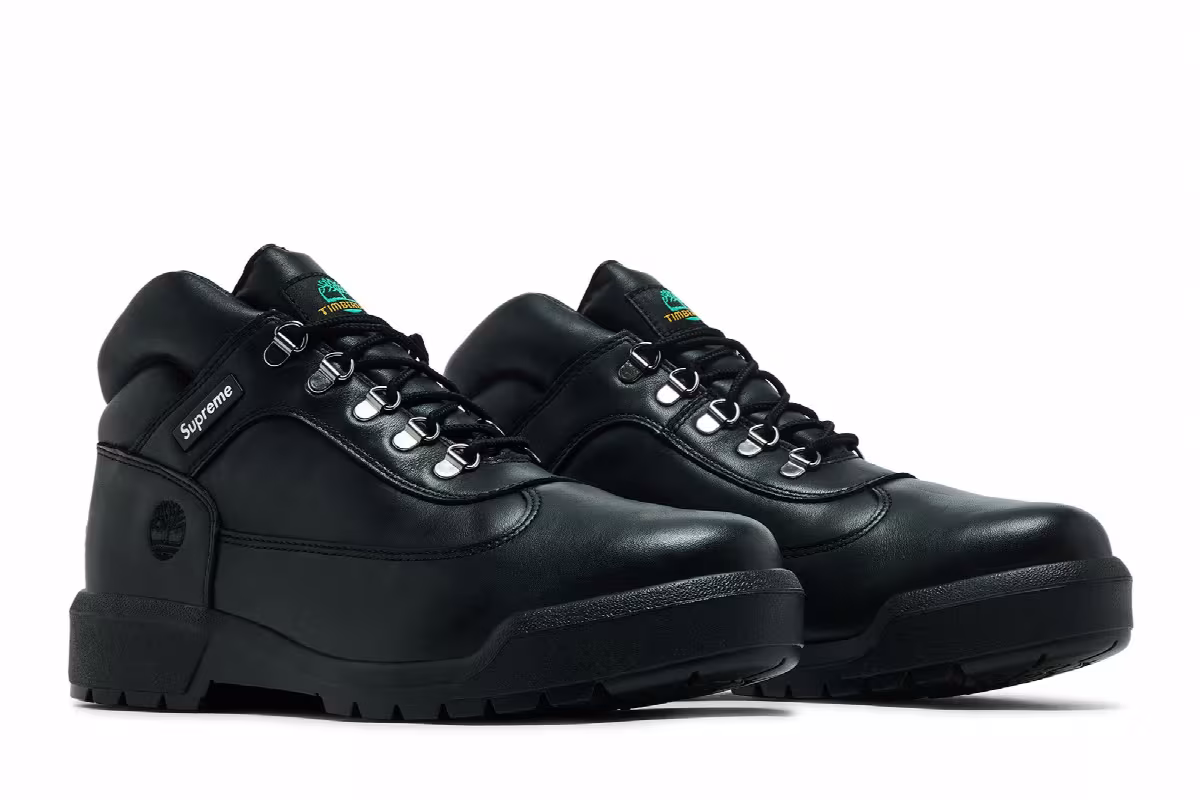 Supreme x Timberland Field Boot GORE-TEX Black, view 9
