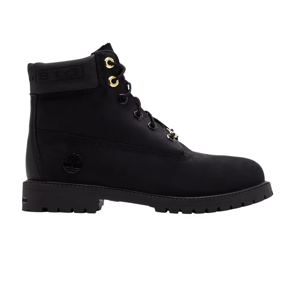 The Notorious B.I.G. x Timberland 6 Inch Premium Boot Youth Christopher Wallace Collection - Black