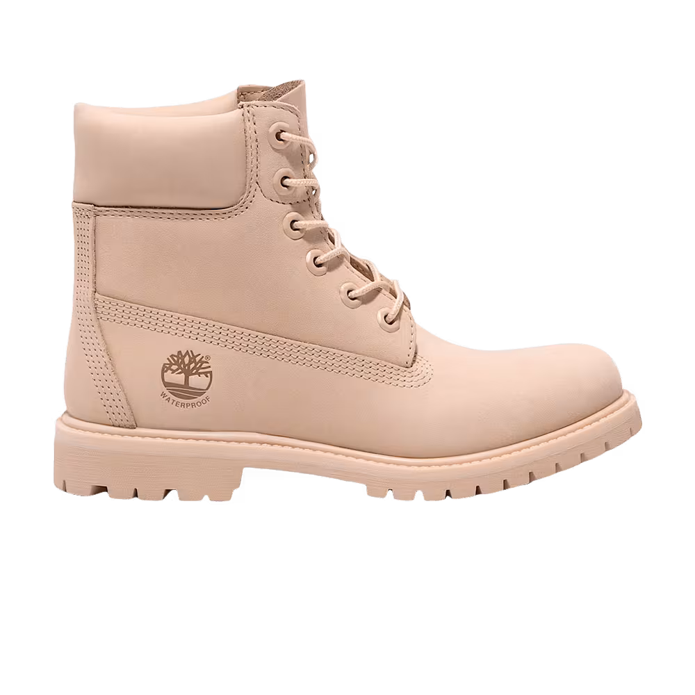 Timberland Women's 6 Inch Lace Up Waterproof Boot Beige