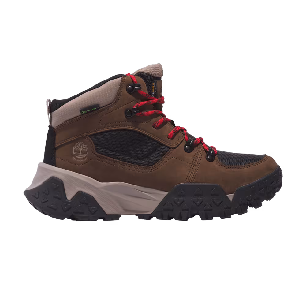 Timberland Motion Scramble Lace Up Mid Waterproof Dark Brown Nubuck