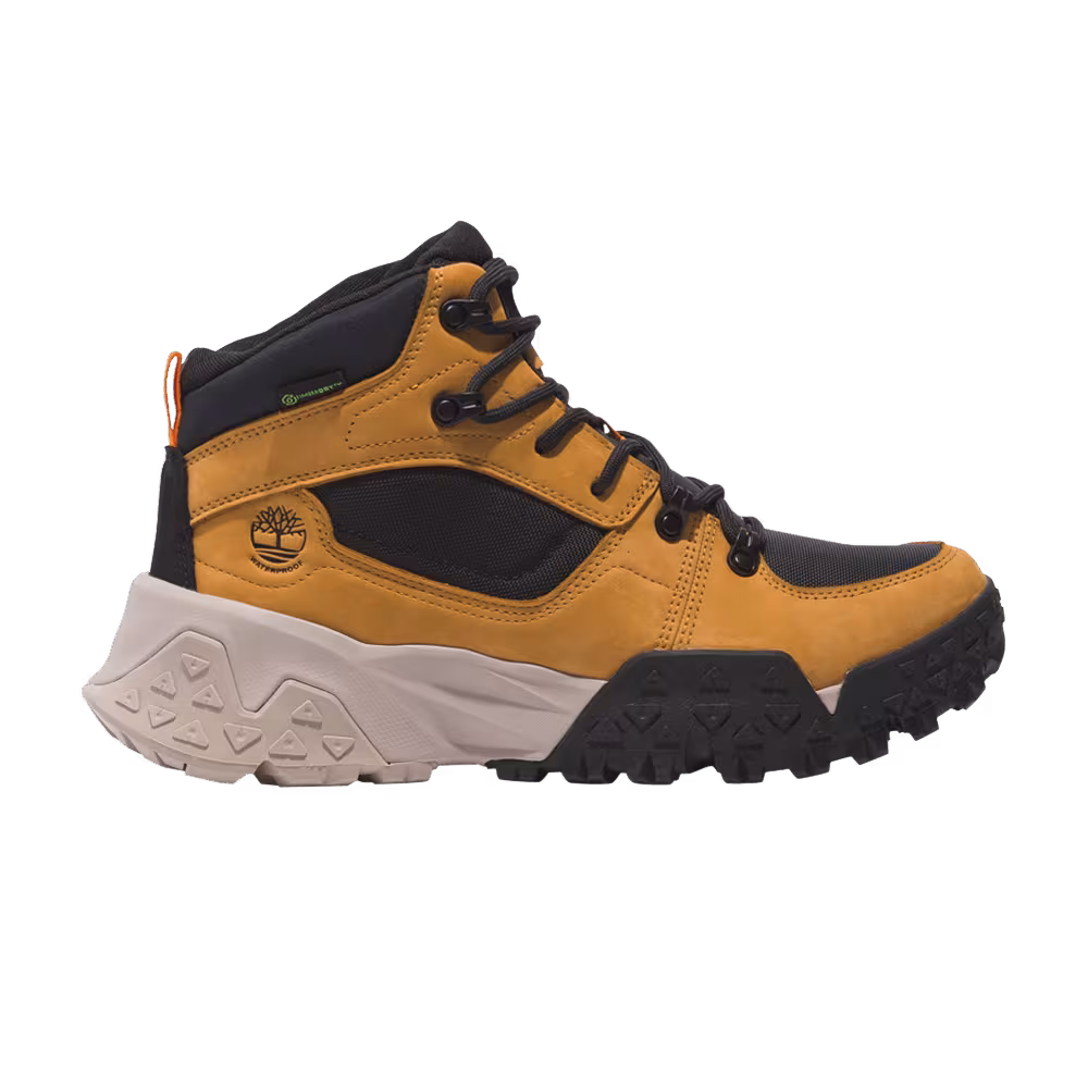 Timberland Motion Scramble Lace Up Mid Waterproof Wheat Nubuck