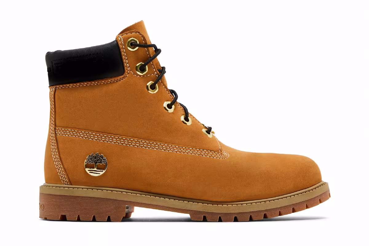 The Notorious B.I.G. x Timberland 6 Inch Premium Boot Youth Christopher Wallace Collection - Wheat, view 2