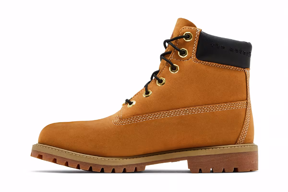 The Notorious B.I.G. x Timberland 6 Inch Premium Boot Youth Christopher Wallace Collection - Wheat, view 4