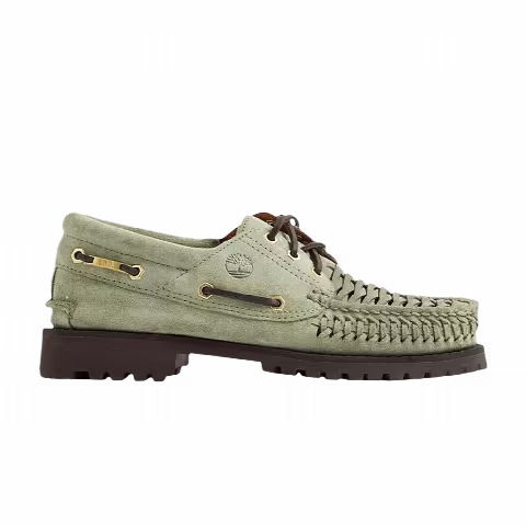 END. x Timberland 3-Eye Classic Lug Boat Wide 'Light Green Suede'