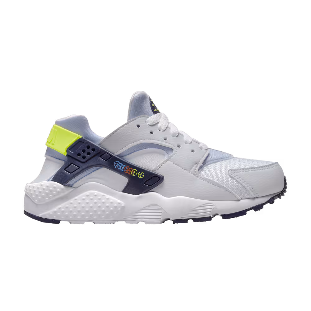 Nike Huarache Run GS Football Grey Volt