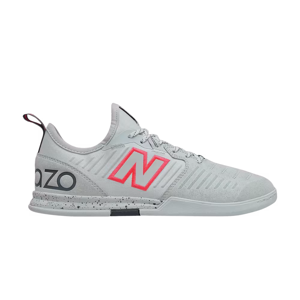 New Balance Audazo V5 Pro IN 2E Wide Platinum Sky Vivid Coral