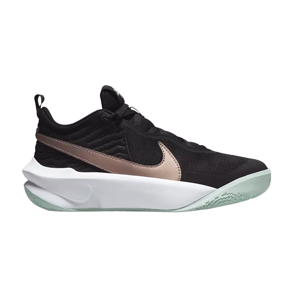 Nike Team Hustle D10 GS Black Mint Metallic Red Bronze