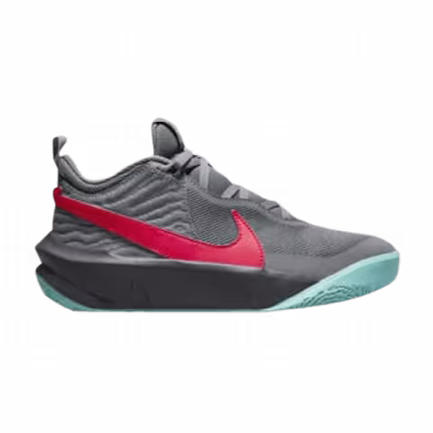Nike Team Hustle D10 GS 'Smoke Grey Washed Teal Siren Red'