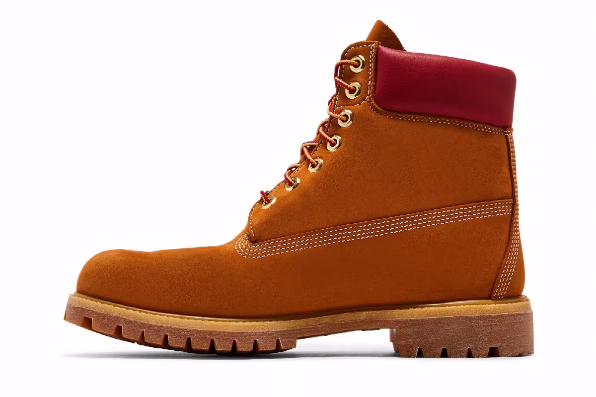 DTLR x Timberland 6 Inch Premium Boot Red Tops, view 4