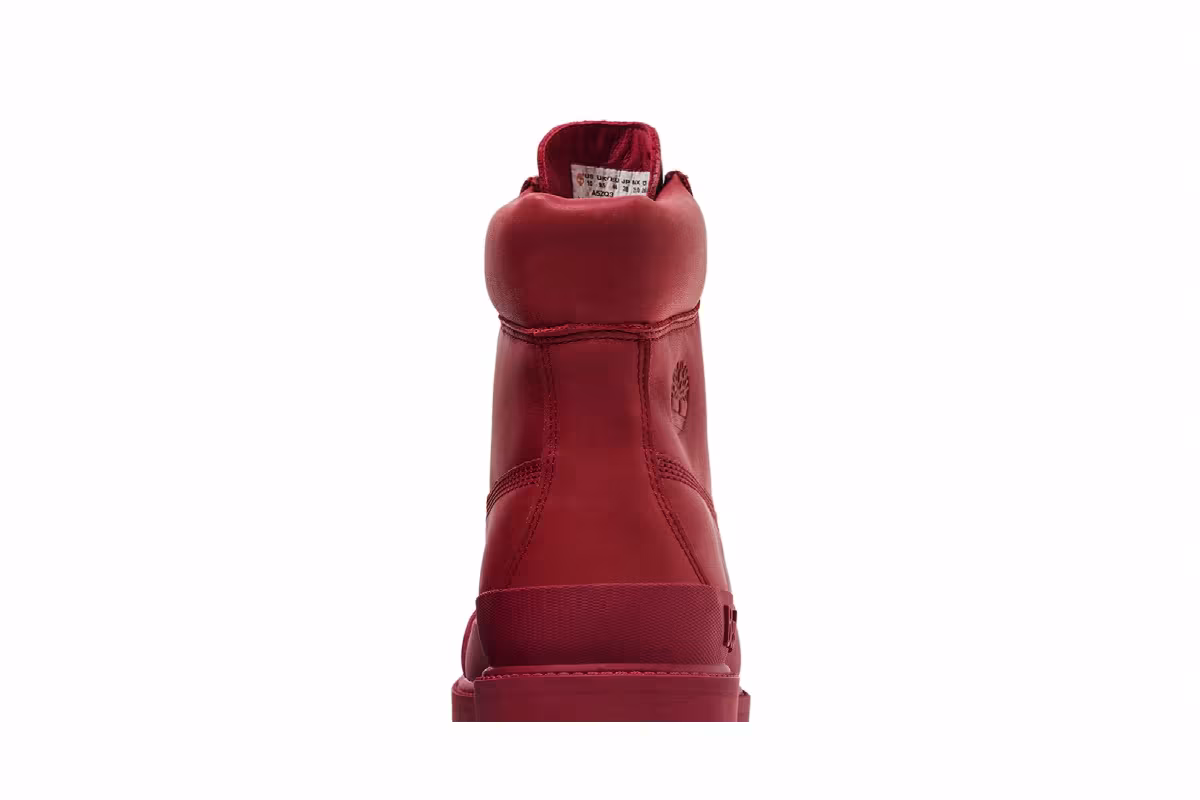 Bee Line x Timberland 6 Inch Rubber-Toe Waterproof Boot Medium Red, view 8