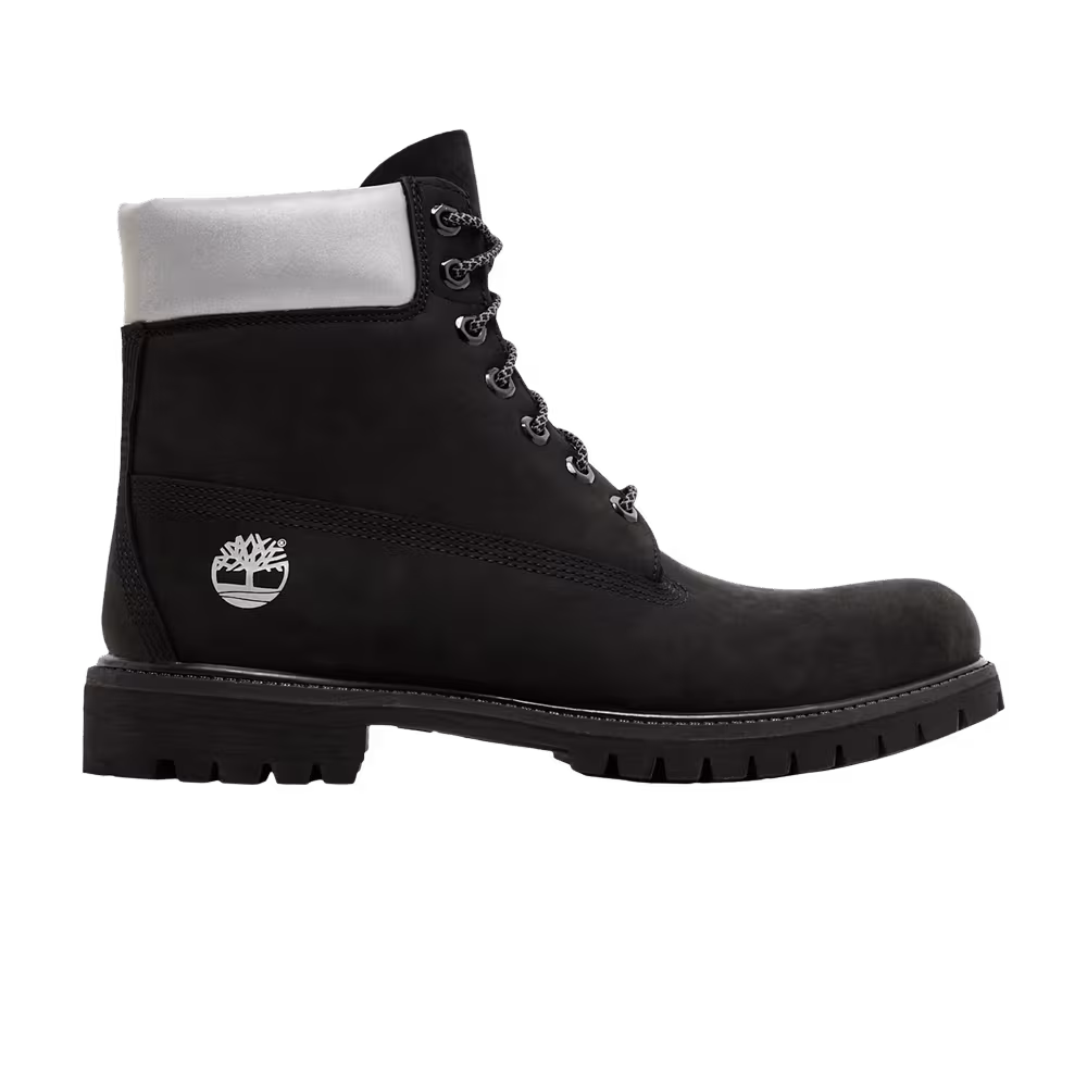 Timberland 6 Inch Premium Boot Black Silver