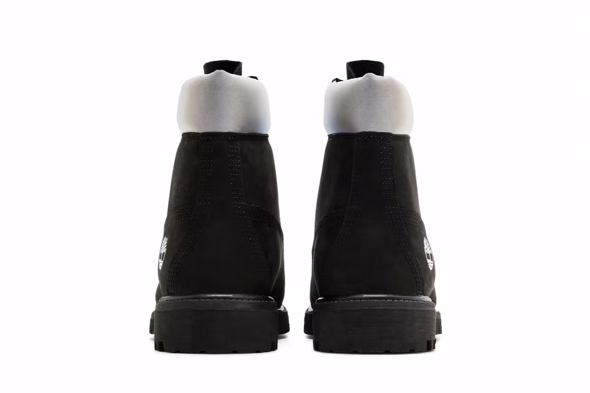 Timberland 6 Inch Premium Boot Black Silver, view 7