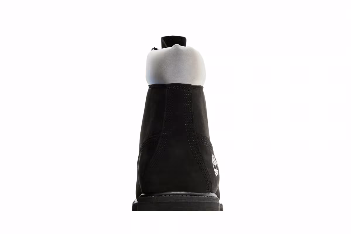 Timberland 6 Inch Premium Boot Black Silver, view 8