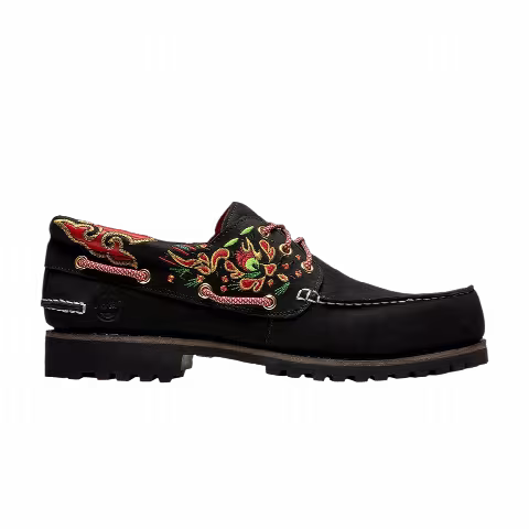 CLOT x Timberland Wmns 3-Eye Lug Handsewn Boat 'Black'