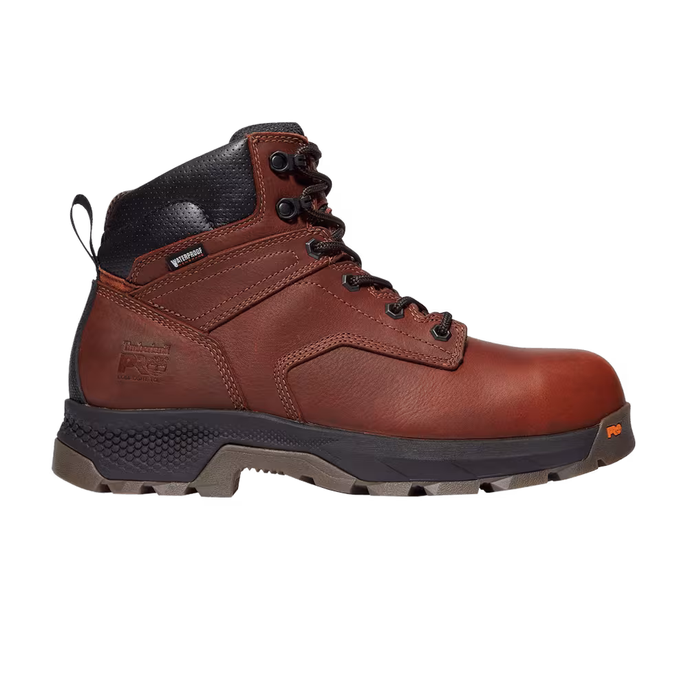 Timberland TiTAN EV 6 Inch Composite Toe Waterproof Work Boot Teak Brown